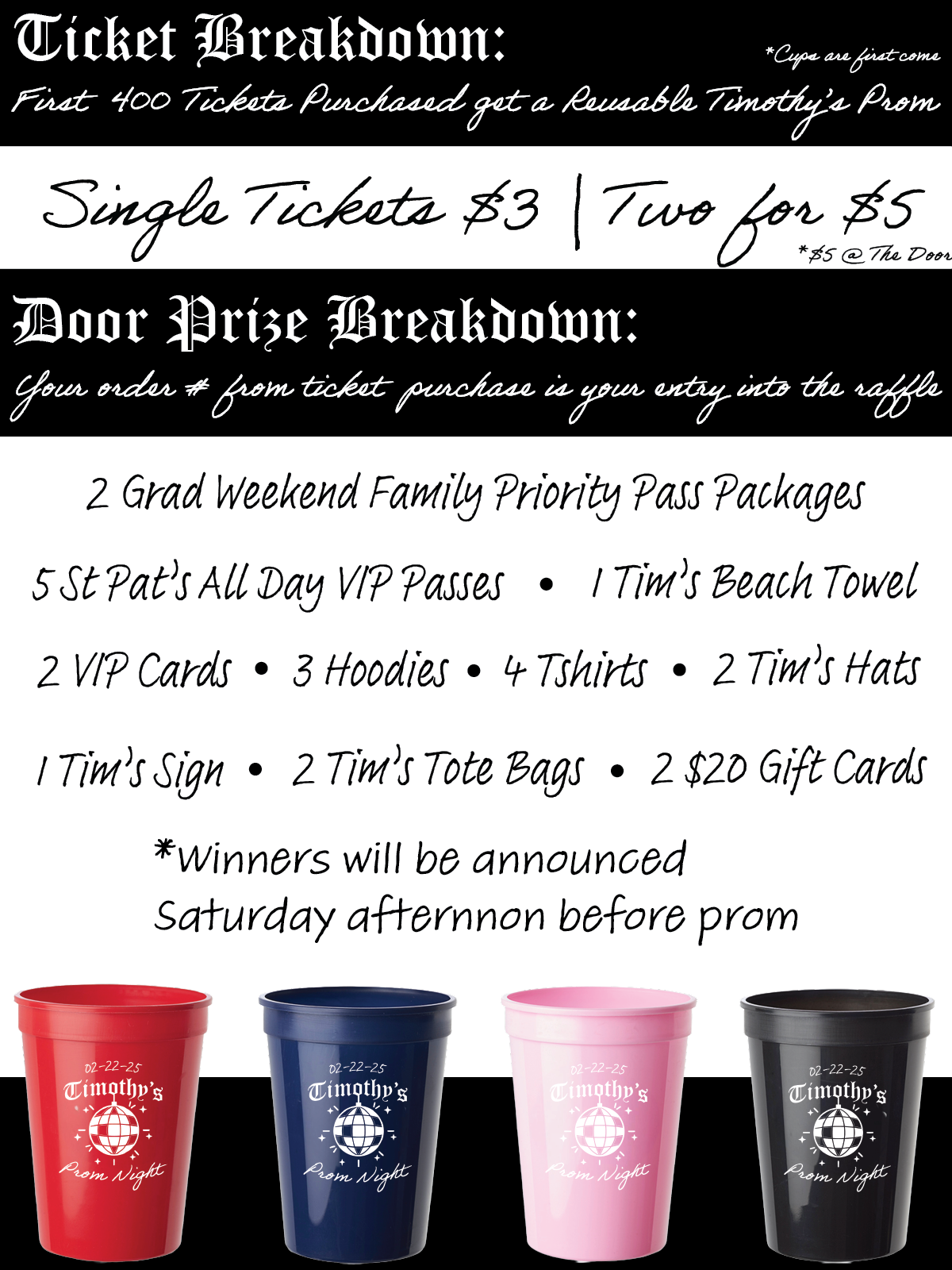 Tims Prom Tickets