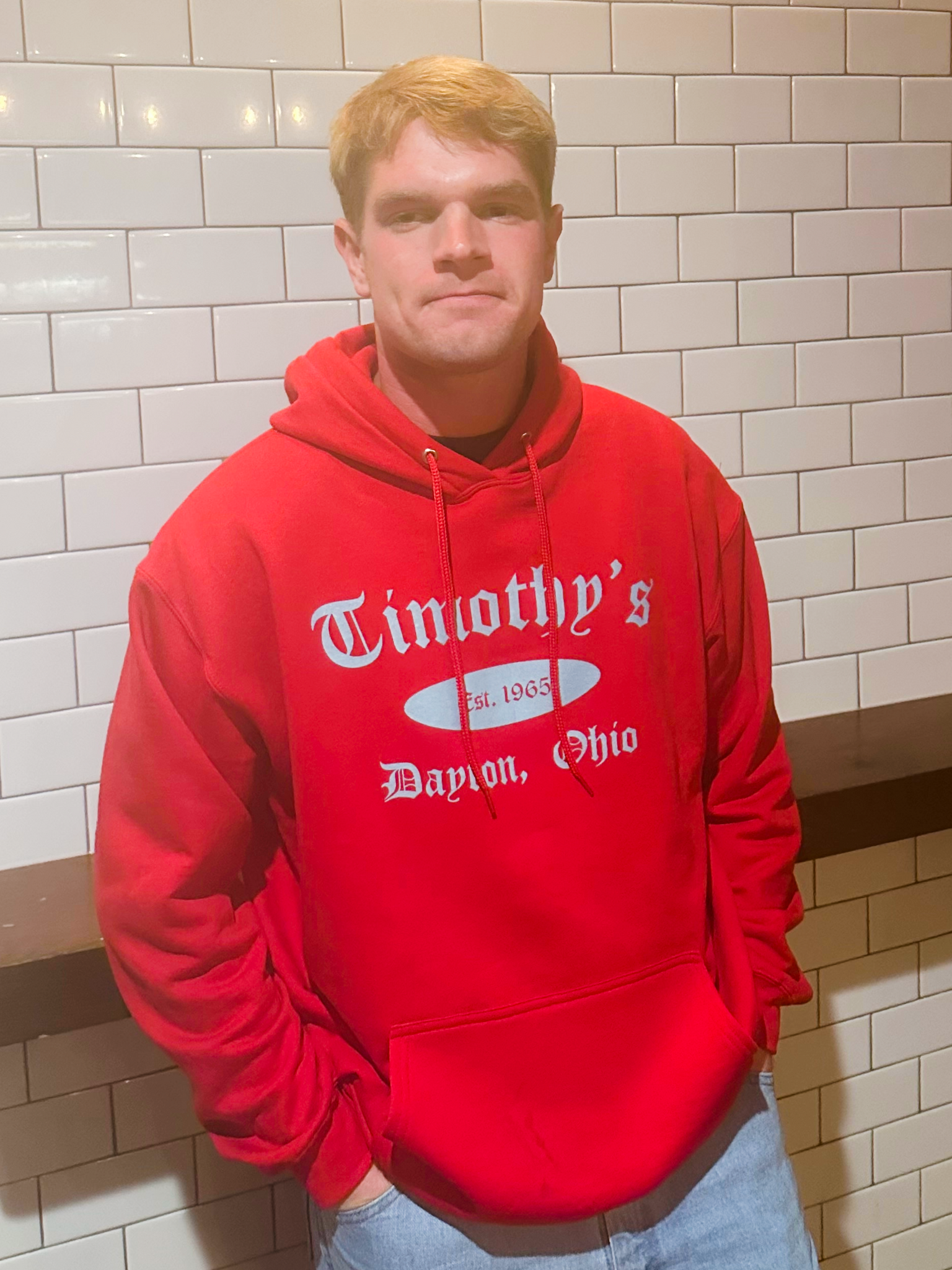 Timothy's Classic Hoodie UD Red