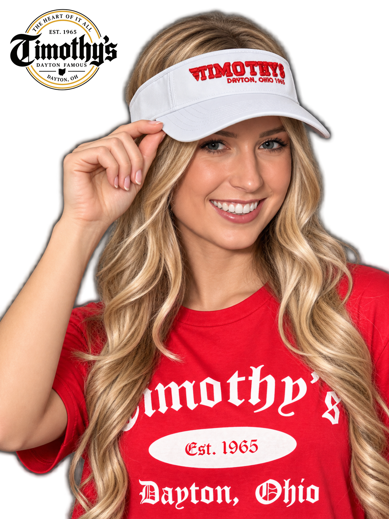 Flying Timothy's Visor White