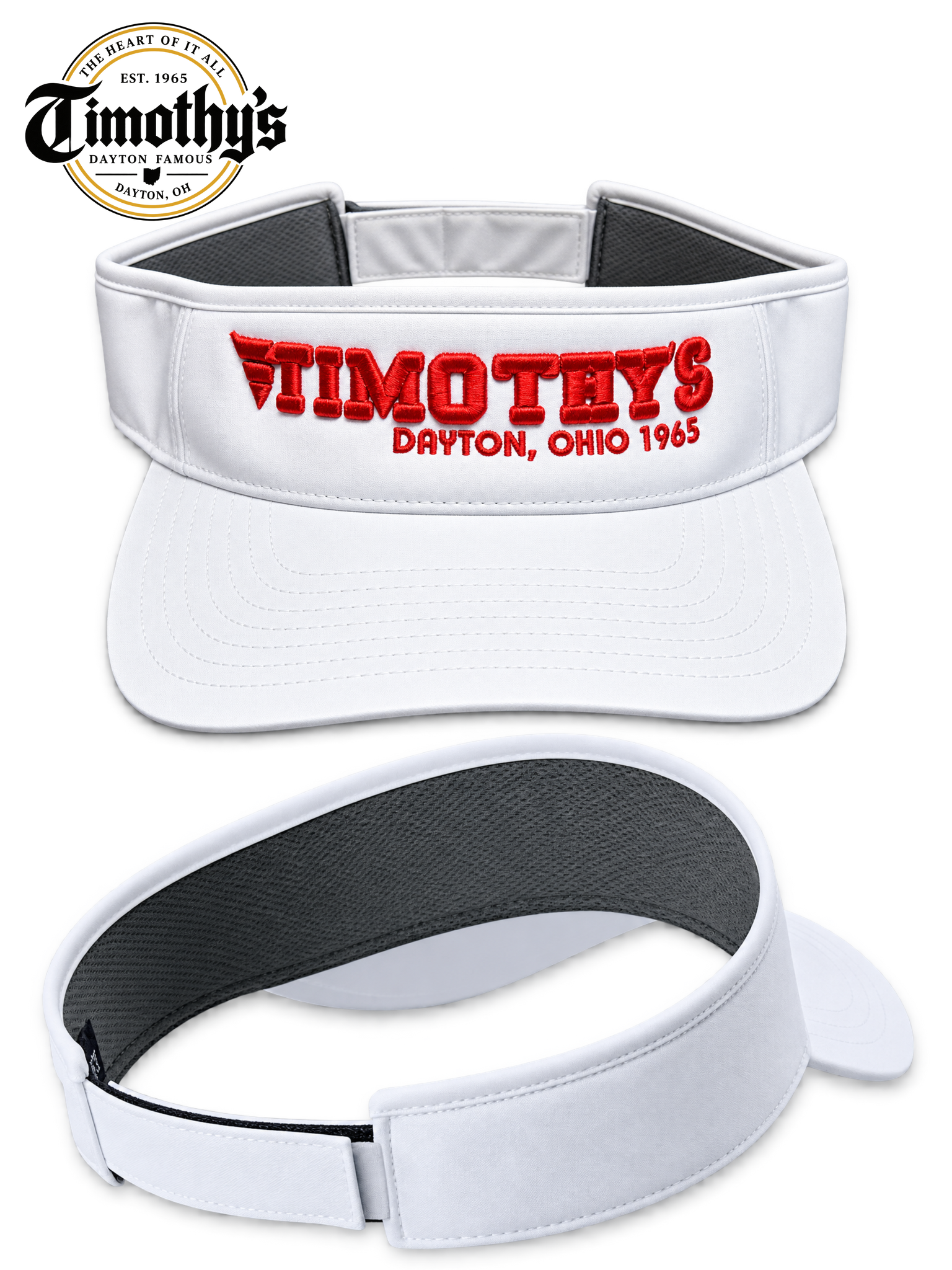 Flying Timothy's Visor White