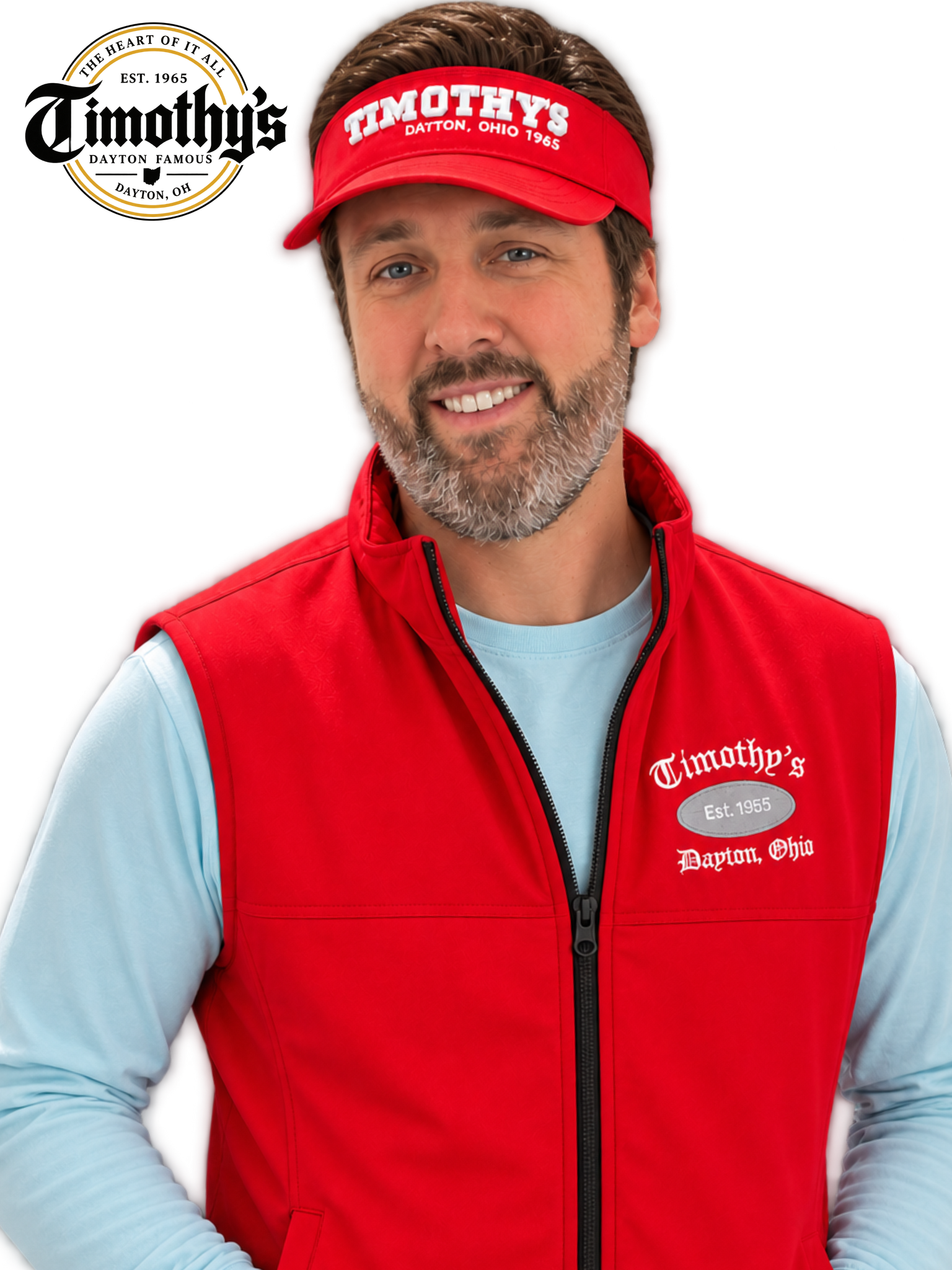 Flying Timothy's Visor Red