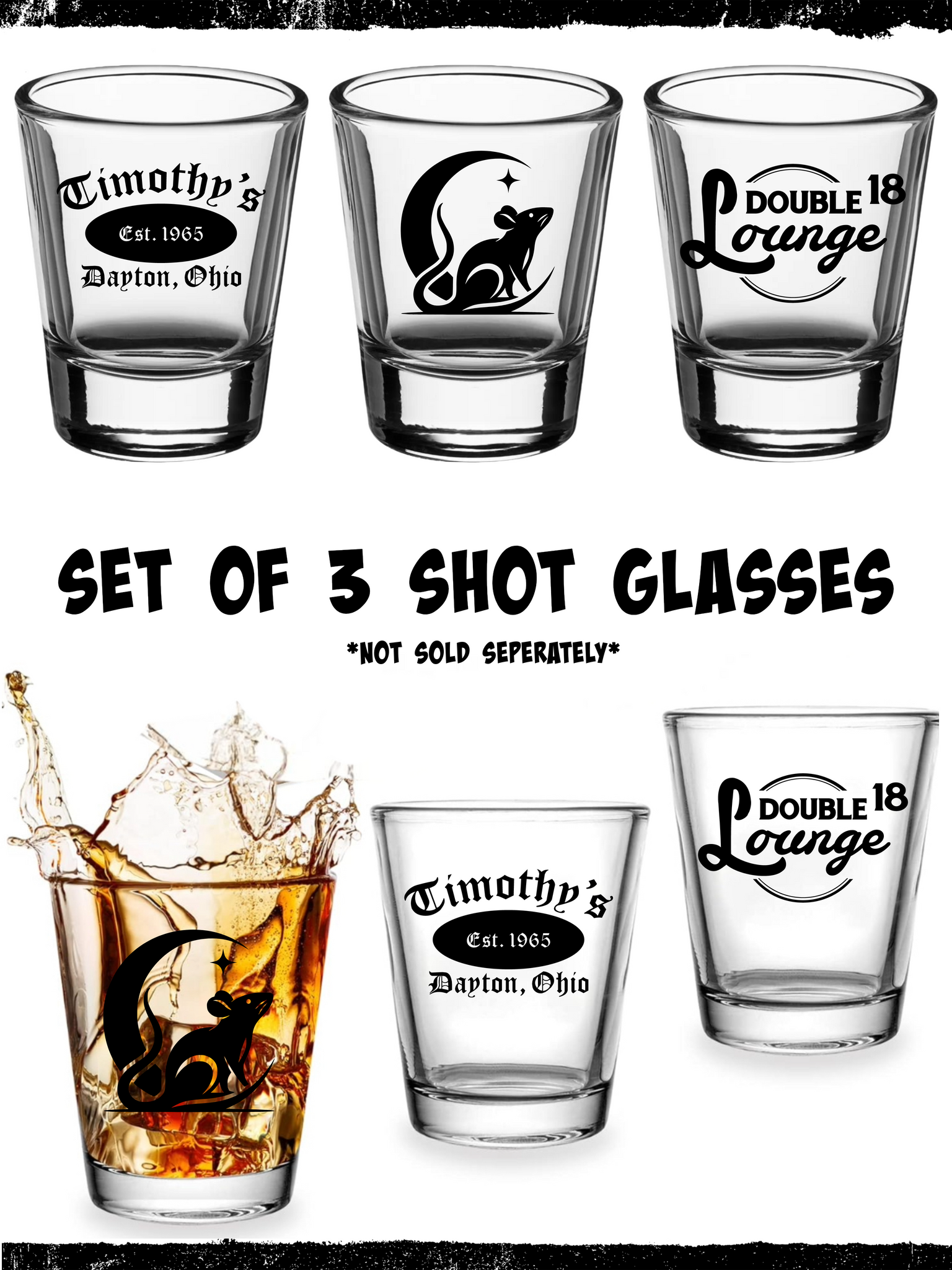 Timothy's Shot Glasses