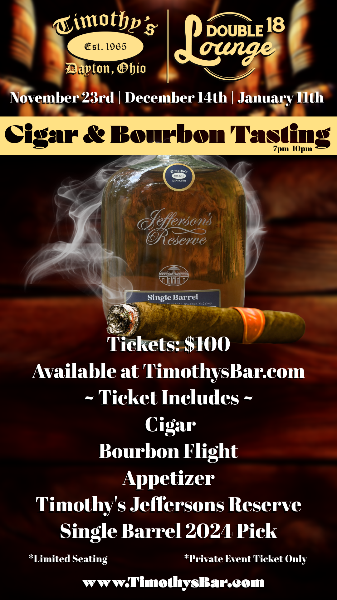 Timothy's Bourbon Tasting